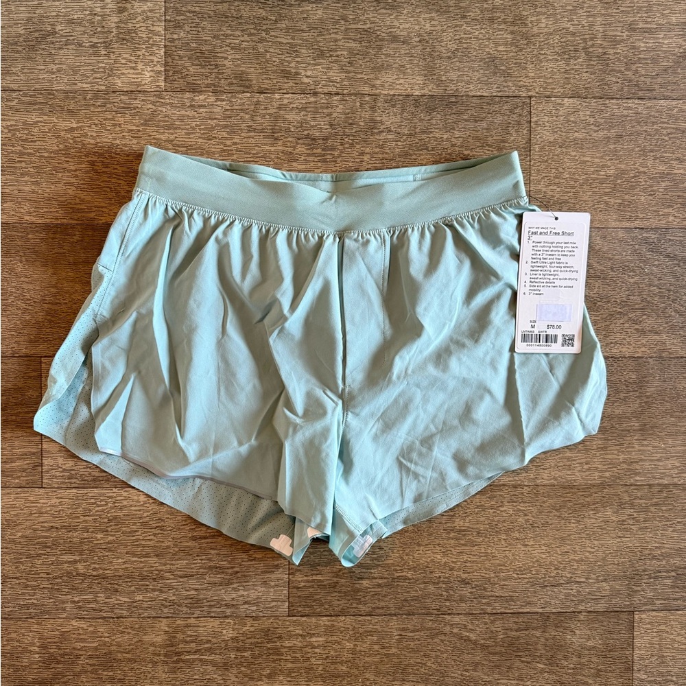 LULULEMON Men’s Fast and Free Shorts 3”, Size M, Brand New